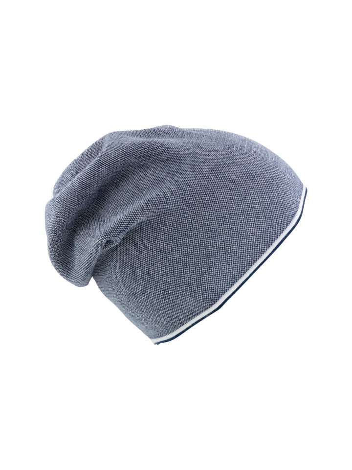 Strickmütze in blau