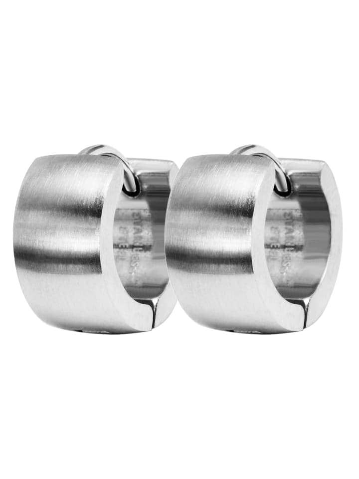 Damen Ohrringe – Creole aus Edelstahl in silber