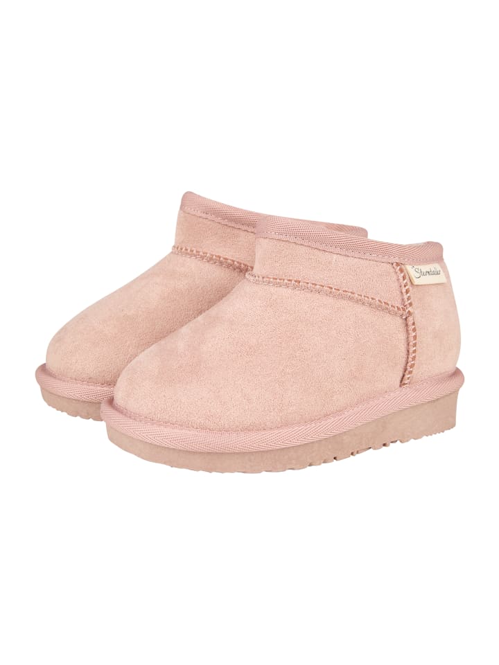 Halbschuh uni in rosa melange