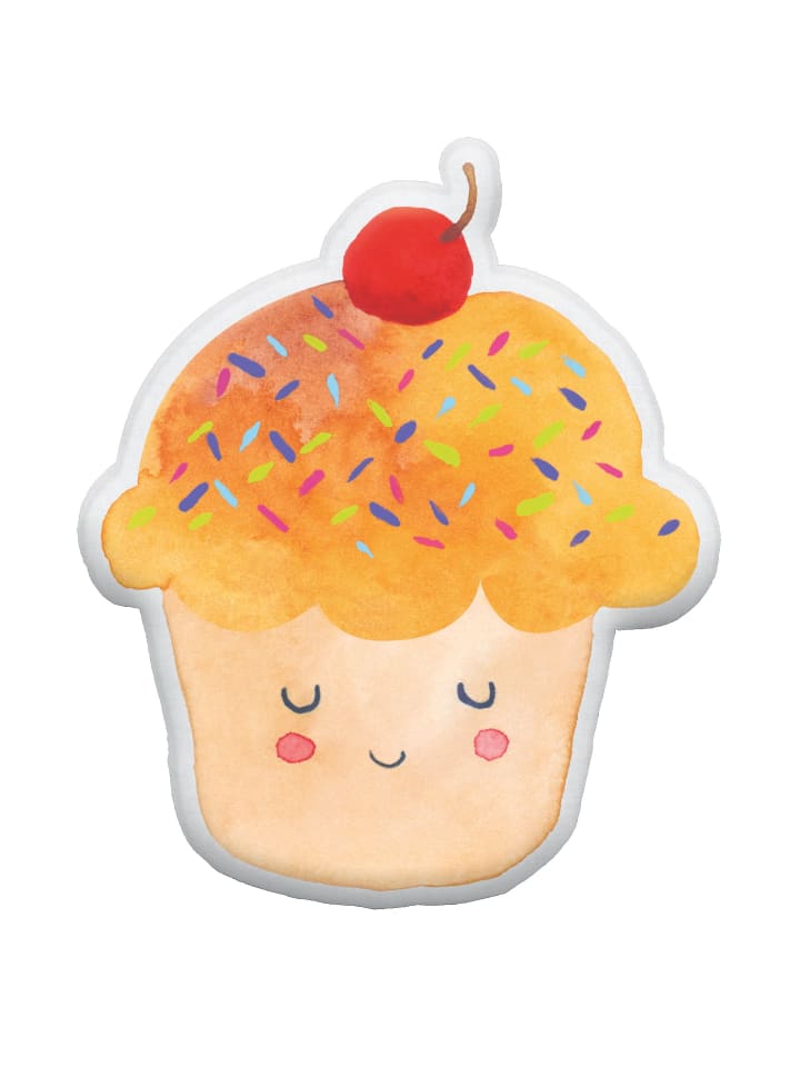 Dekokissen Cupcake ohne Spruch in Weiß