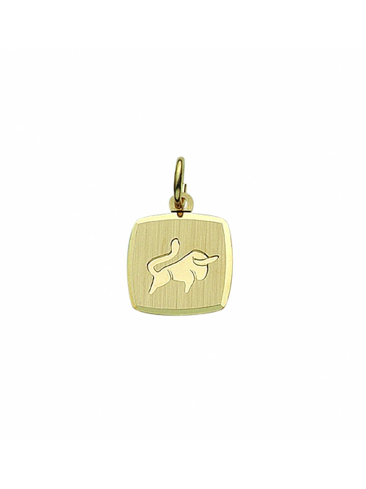 Damen & Herren 333 Gold Sternzeichen Anhänger Stier in gold