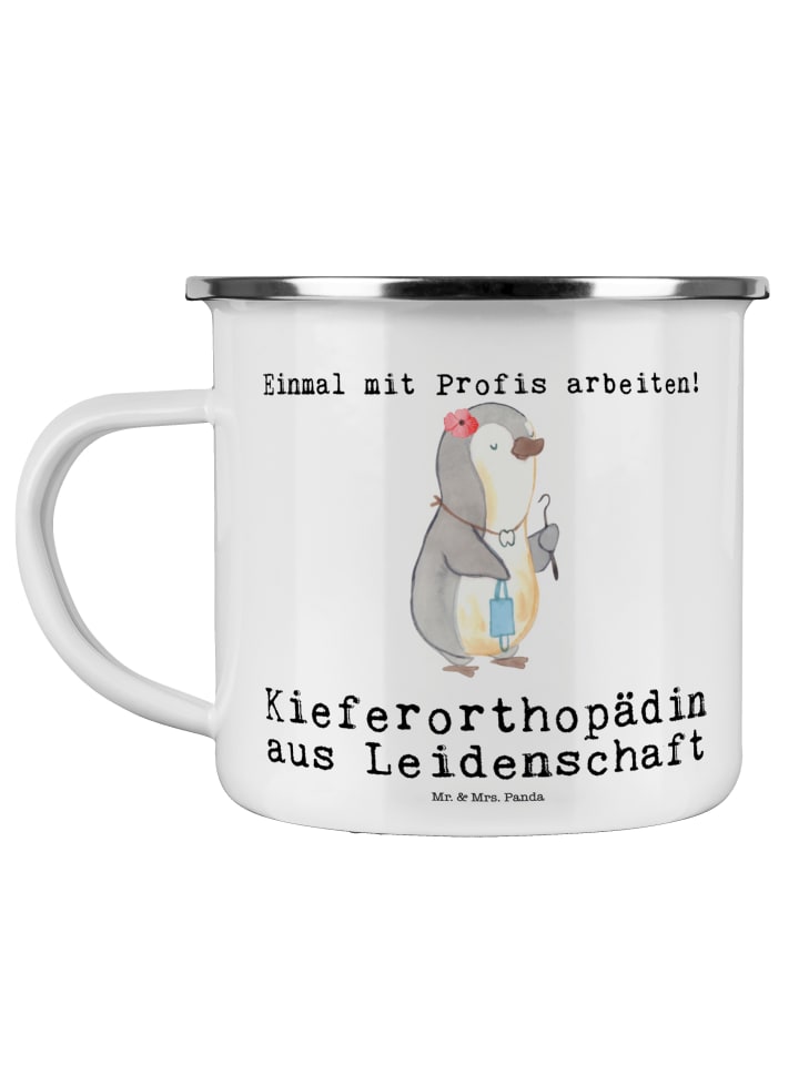 Trinkbecher Kieferorthopädin Leidenschaft mit S... in Weiß