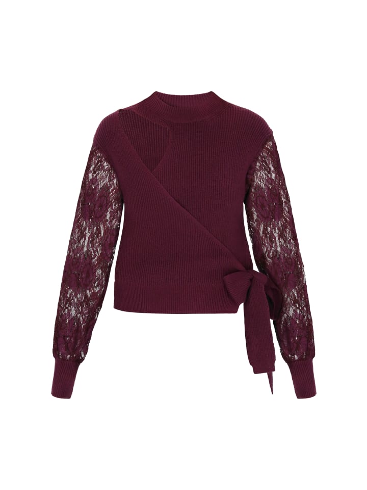 Women Sweater in burgundy