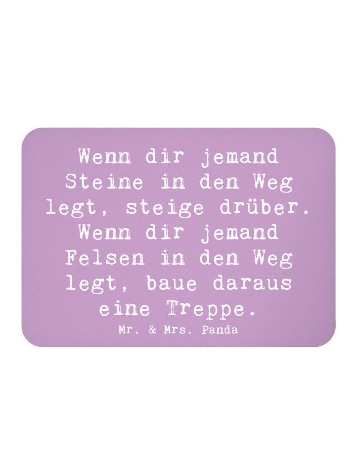 Kühlschrankmagnet Spruch Stolpersteine im Allta... in Lavendeltraum