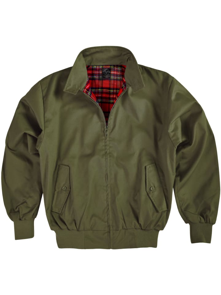 Herren Harrington Jacke in Oliv