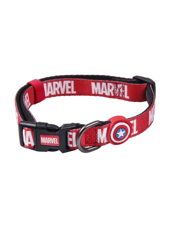 Marvel Hundehalsband XS / S - Verstellbar, robust & bequem in Rot