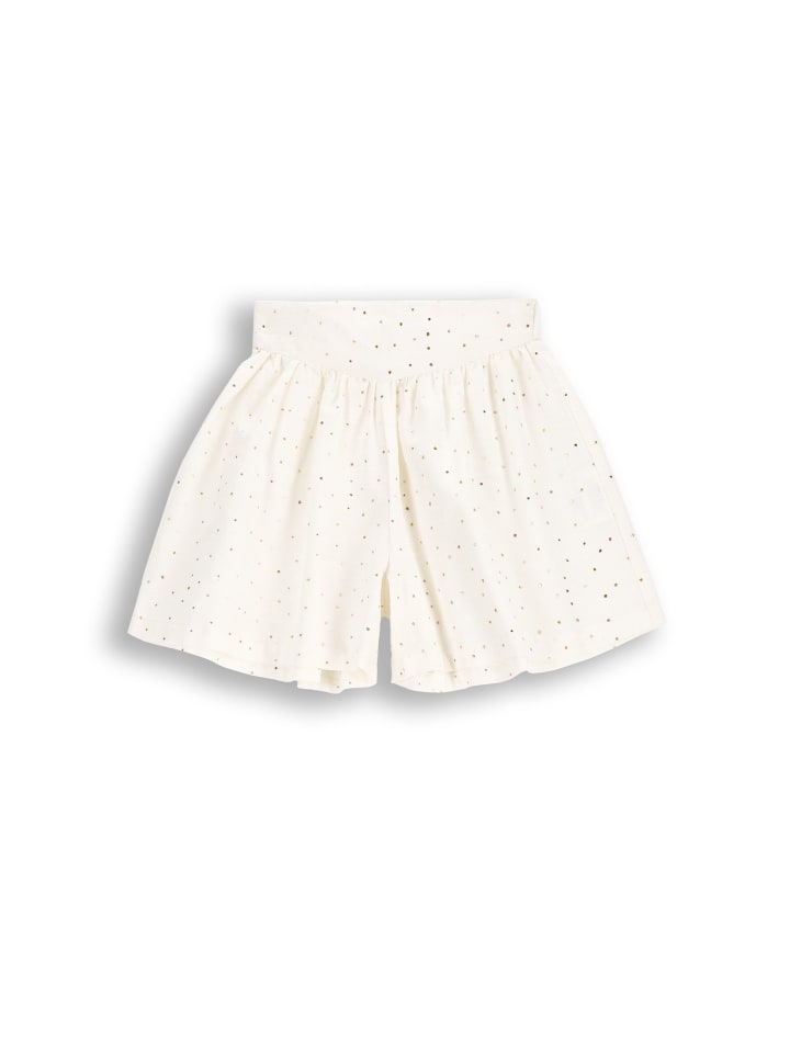 Stoffshorts in weiß