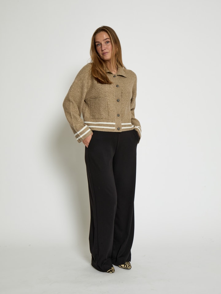 Strickjacke in Kelp Sand