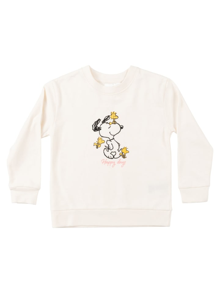 Peanuts Snoopy Baby Sweatshirt Pullover Babykleidung Oberteil Langarm in weiß