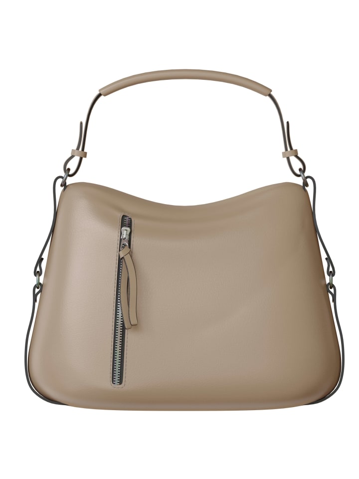 Umhängetasche in D.Taupe - Schwarz