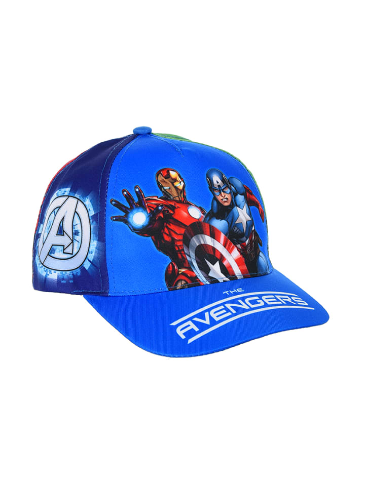 Kinder Basecap Schirmmütze Marvel Motiv in Blau