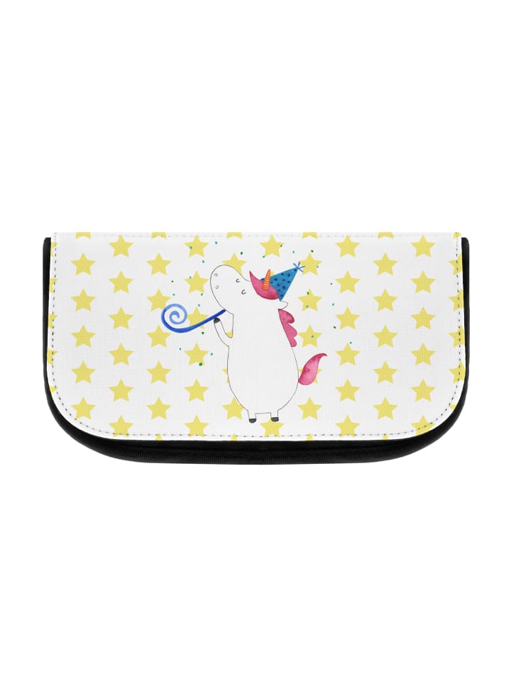 Toiletry Bag Einhorn Party ohne Spruch in Weiß