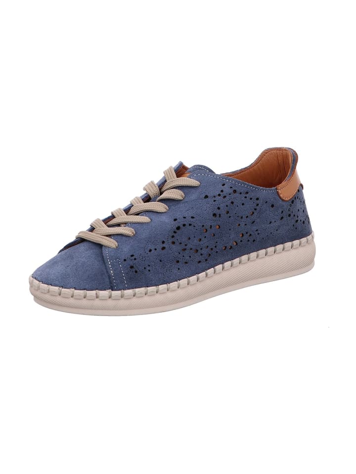 Sportliche Schnürschuhe in Blau