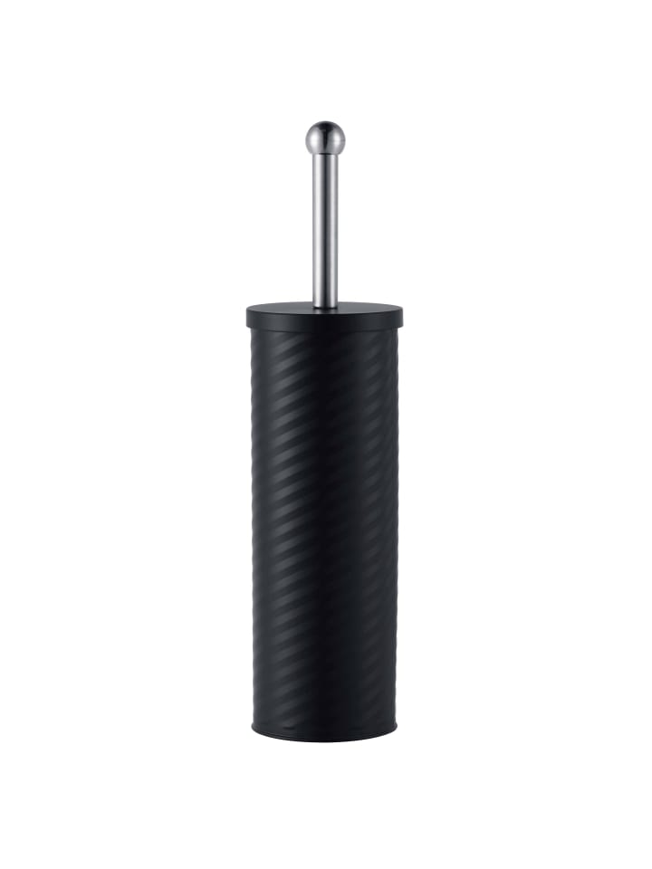 WC Bürste in Schwarz - (H)38 x Ø9,5 cm
