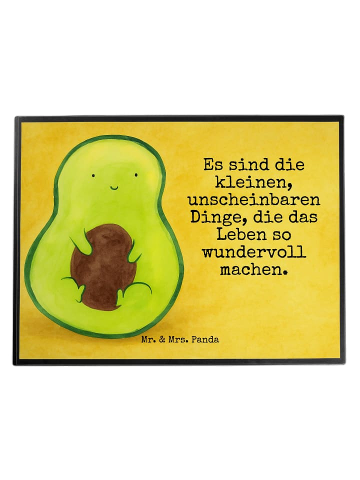 Schreibtischunterlage Avocado Kern Design mit S... in Weiß