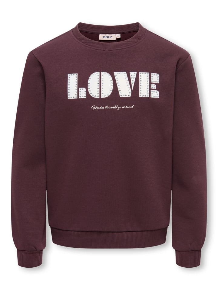 Sweatshirt Rundhals Schriftzug Kogmonja in fudge love
