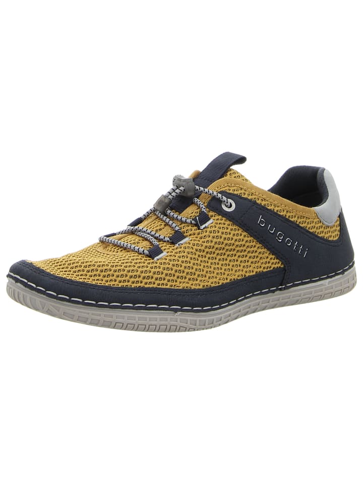 Sportlicher Schnürschuh in gelb