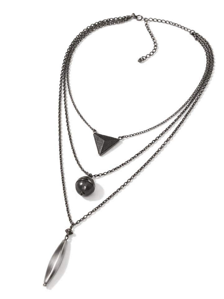 Kurze Kette " Hanna " in schwarz