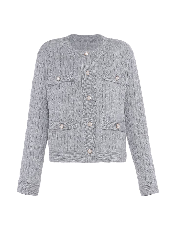 Damen Sweater in HELLGRAU MELANGE