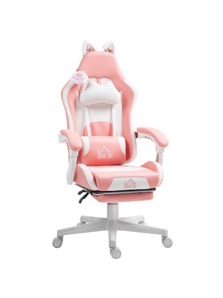 Gaming Stuhl in Rosa 65L x 62B x 124H cm