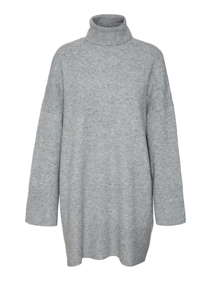Strickpullover in Dark Grey Melange