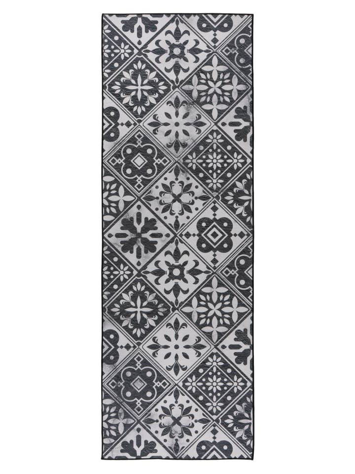 Wohnzimmer Teppich – Kurzflorteppich Pyron 725 60 x 180 cm in grau