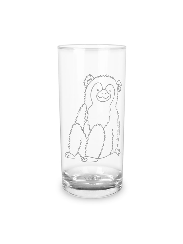 Glas Affe ohne Spruch in Transparent
