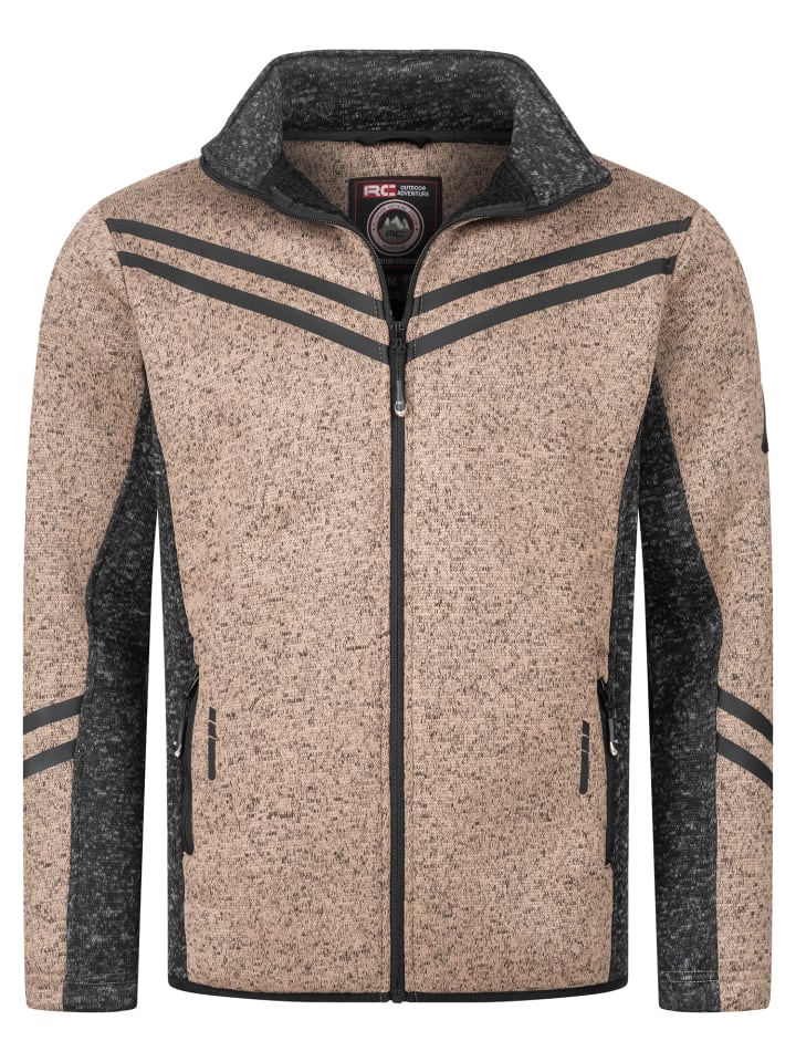 Fleecejacke in Beige