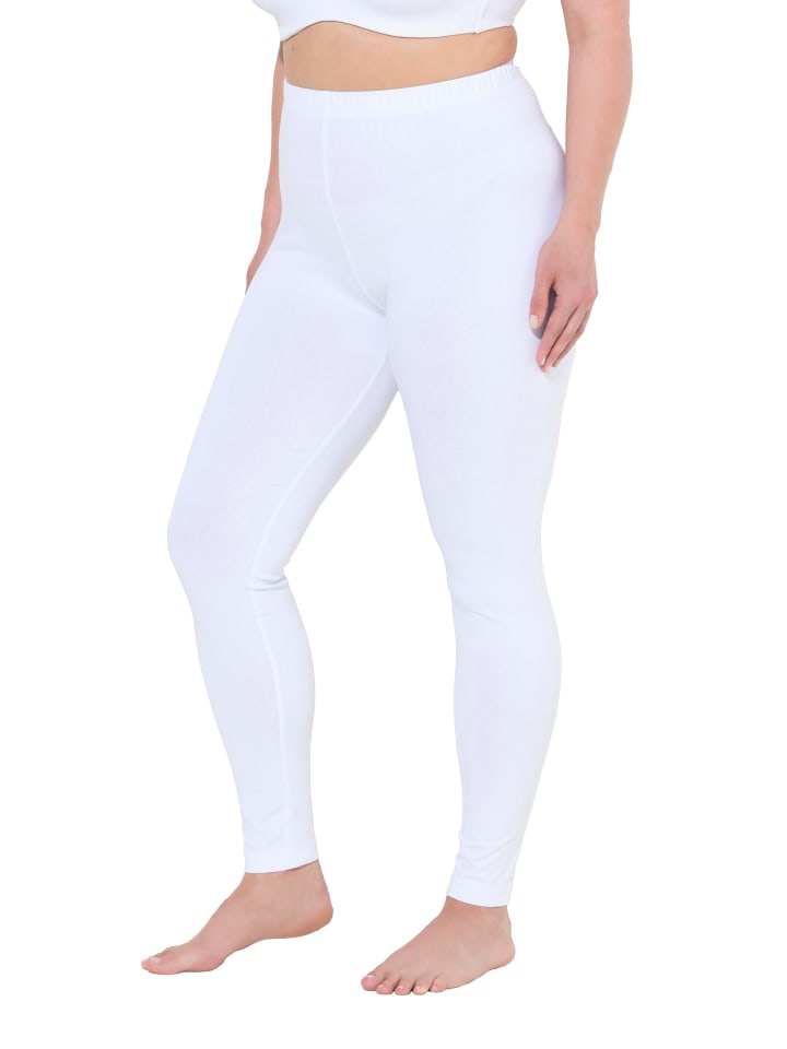Leggings in schneeweiß