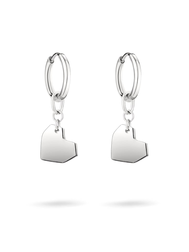 Creolen Urban Heart in silber