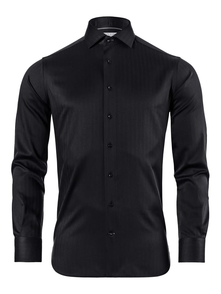 Hemd gerader Schnitt in schwarz