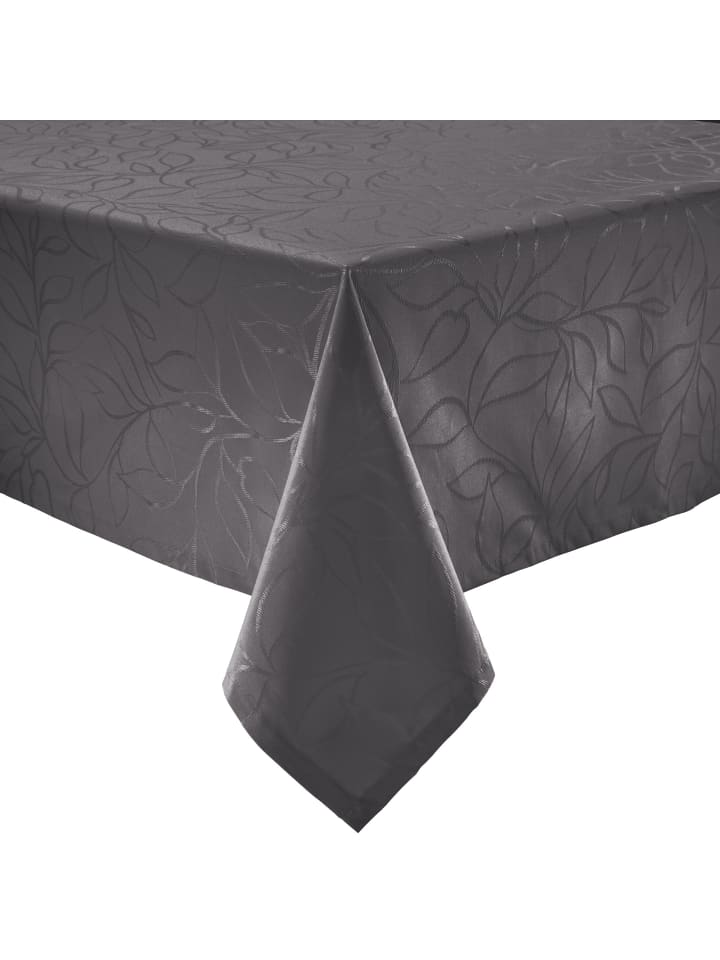 Jacquard, Baumwollmischung Outdoor-Tischdecke Terrassa in anthrazit
