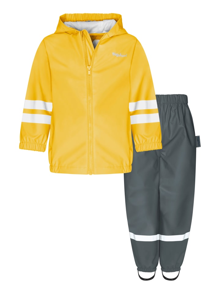 Regen-Set Halbhose Basic in gelb