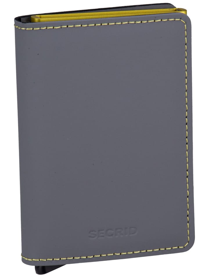 Geldbörse Slimwallet Matte in Grey-Lime