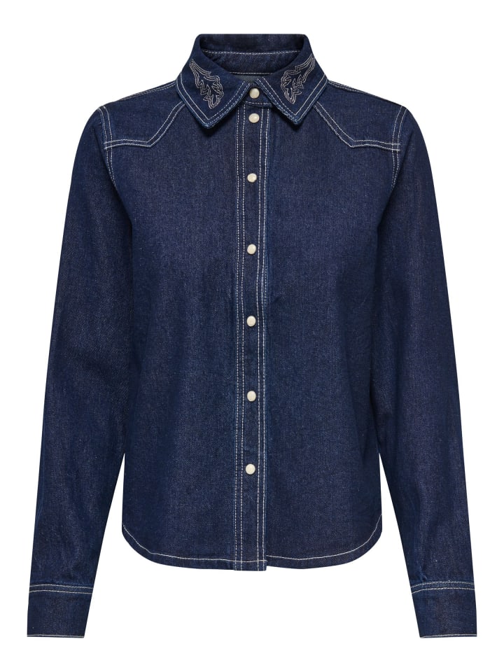 Jeanshemd in Dark Blue Denim