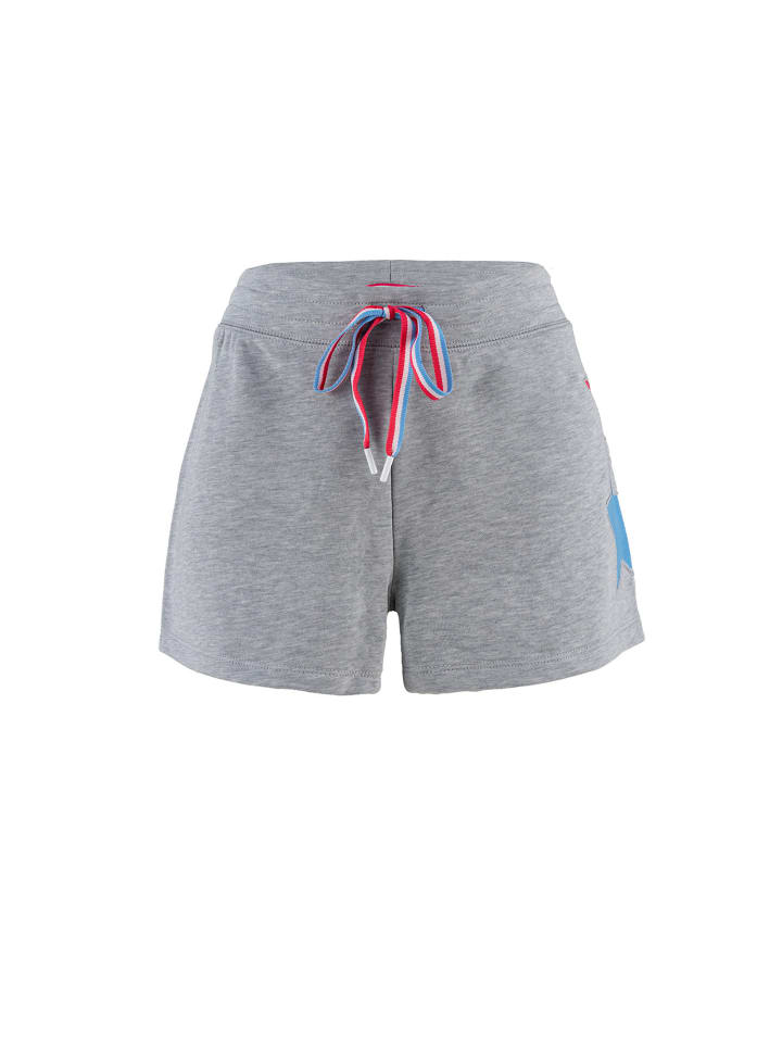 Pyjamashorts Star Spangled in grau-mel.