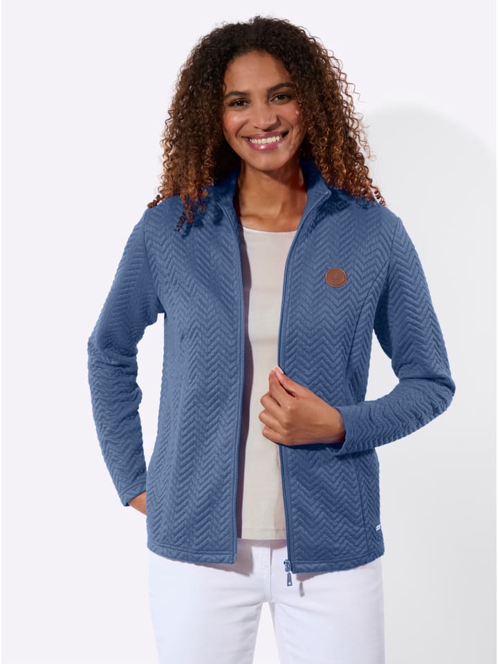 Shirtjacke in jeansblau