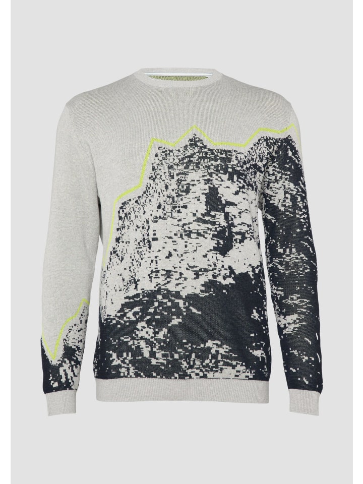 Strickpullover in 94D1_grau meliert