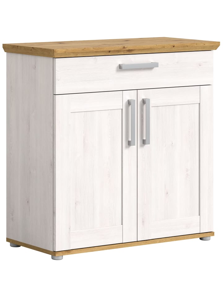 Schuhschrank (B/H/T: 95x92x39 cm) in Sibiu Lärche Nachbildung