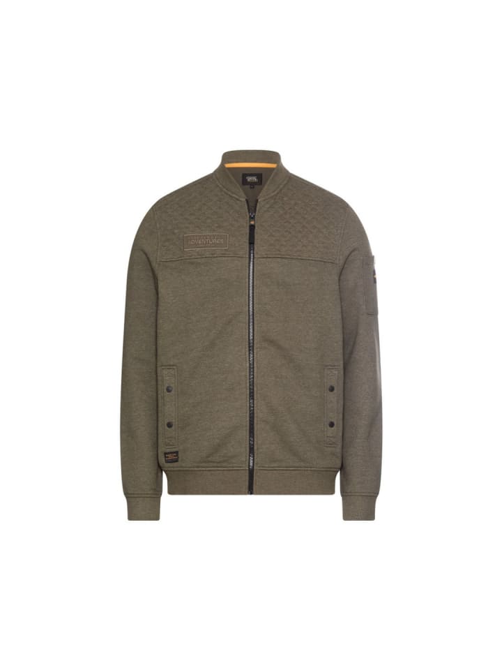 Sweatshirt in dark olive green