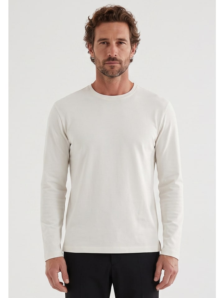 Longsleeve "MOR22803" in Off White