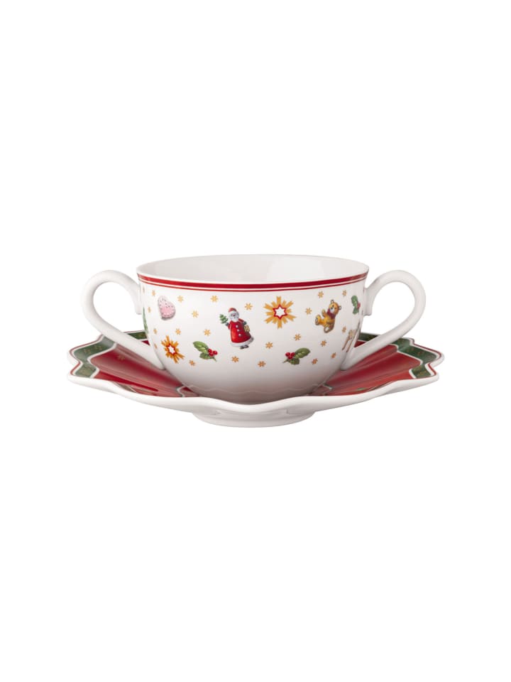 2er Set Suppentasse mit Untertasse Toy's Delight in Bunt 250 ml