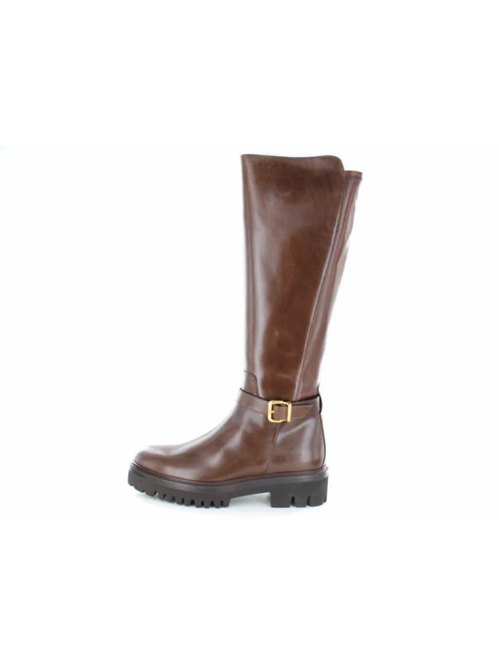 Langschaftstiefel in dunkelbraun