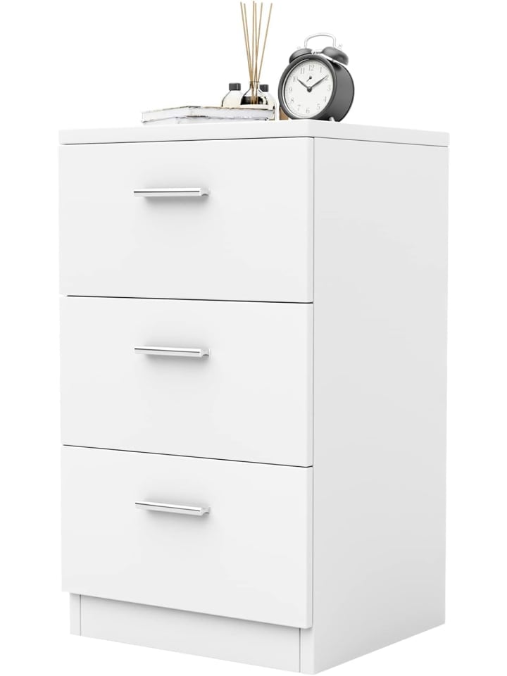 Nachtschrank in Weiß