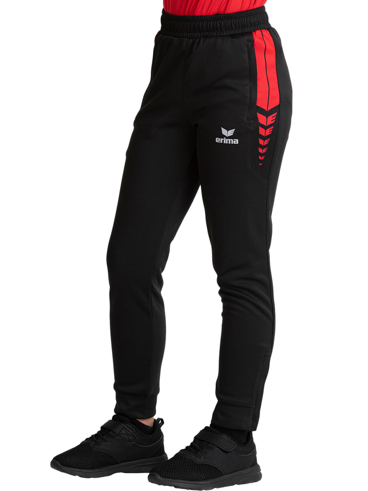 Kinder Six Wings Trainingshose in schwarz/rot