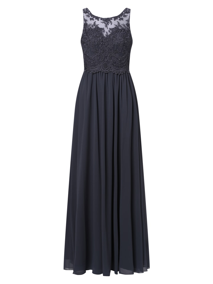 Abendkleid in grau blau - 0005