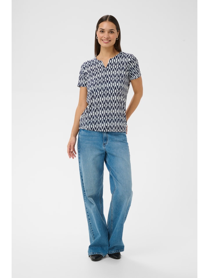 T-Shirt kurzarm KAbella Regular fit in Midnight Chalk Graphic