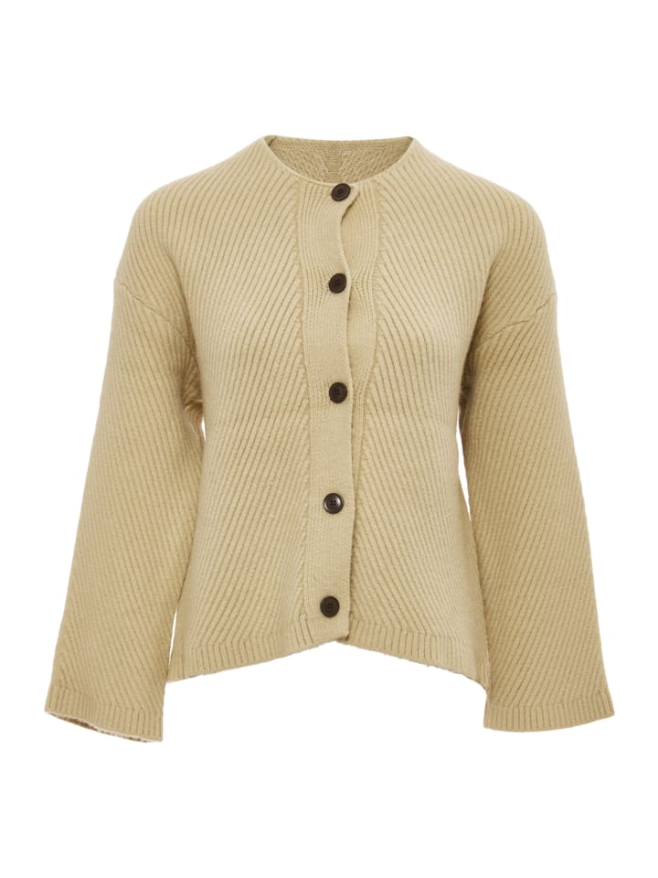 Women Strickjacke in Dunkelbeige