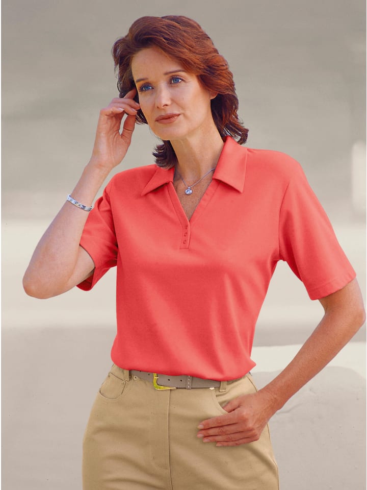 Shirt in korallenrot