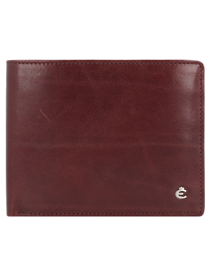 Toscana Geldbörse RFID Schutz Leder 12 cm coffee